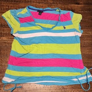 Ladies Polo V Neck Shirt